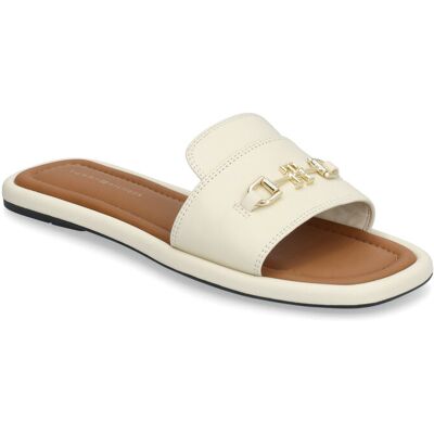 Tommy Hilfiger Leather Horsebit Mule 37 MUSLIN 37 Tommy Hilfiger Leather Horsebit Mule 37 MUSLIN 37