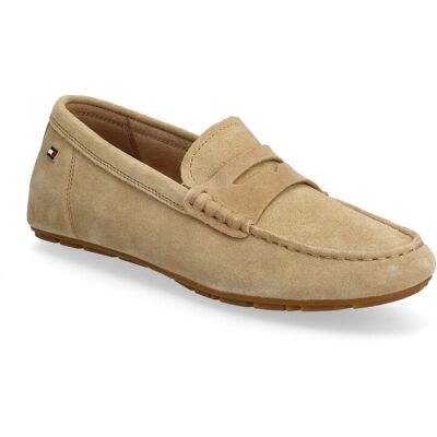 Tommy Hilfiger Flag Soft Suede Driver Loafer 39 SAFARI CANVAS 39 Tommy Hilfiger Flag Soft Suede Driver Loafer 39 SAFARI CANVAS 39