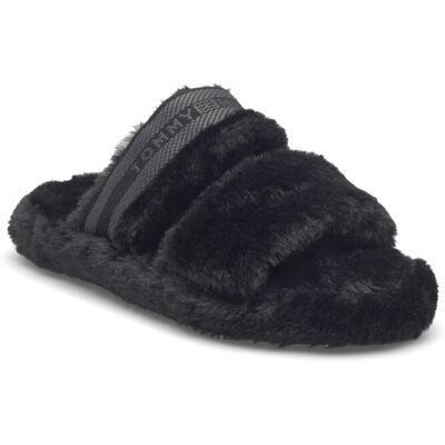Tommy Hilfiger Hilfiger Fur Slipper 36 x 35 BLACK 36 x 35 Tommy Hilfiger Hilfiger Fur Slipper 36 x 35 BLACK 36 x 35