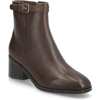 Tommy Hilfiger Th Buckle Riding Mid Heel Bootie 38 LEGACY BROWN 38 Tommy Hilfiger Th Buckle Riding Mid Heel Bootie 38 LEGACY BROWN 38