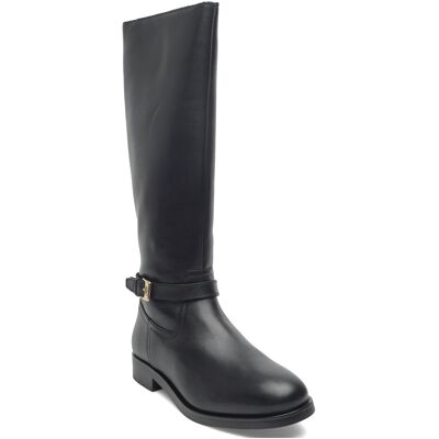 Tommy Hilfiger Th Buckle Riding Lthr Long Boot 40 BLACK 40 Tommy Hilfiger Th Buckle Riding Lthr Long Boot 40 BLACK 40