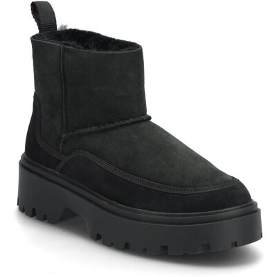 Tommy Hilfiger Real Shearling Pullon Snowboot 38 BLACK 38 Tommy Hilfiger Real Shearling Pullon Snowboot 38 BLACK 38