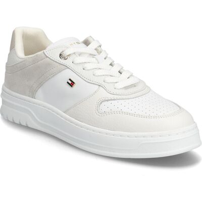 Tommy Hilfiger Th Sporty Cupsole Tumbled Ltr 40 WHITE LIGHT GREY 40 Tommy Hilfiger Th Sporty Cupsole Tumbled Ltr 40 WHITE LIGHT GREY 40