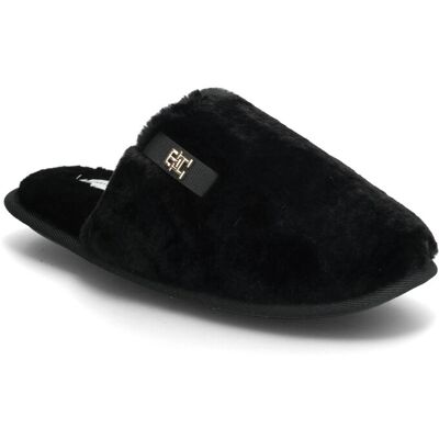 Tommy Hilfiger Th Faux Fur House Shoe 38 x 37 BLACK 38 x 37 Tommy Hilfiger Th Faux Fur House Shoe 38 x 37 BLACK 38 x 37