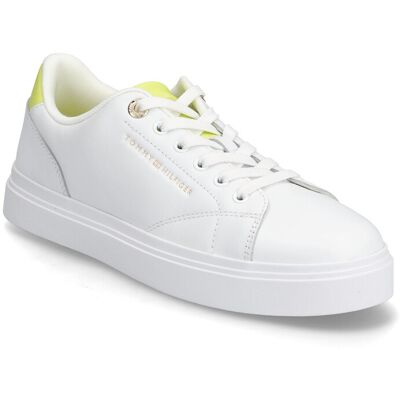 Tommy Hilfiger Th Feminine Cupsole Leather 42 WHITE LIME ZING 42 Tommy Hilfiger Th Feminine Cupsole Leather 42 WHITE LIME ZING 42