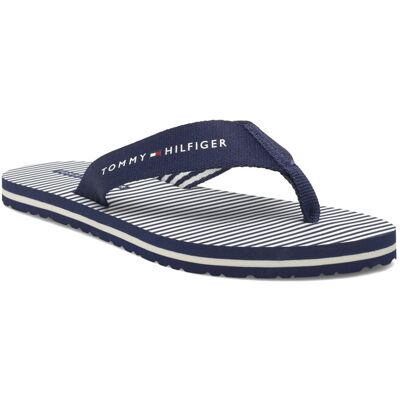 Tommy Hilfiger Th Ithaca Stripe Summer Sandal 36 PREPPY NAVY 36 Tommy Hilfiger Th Ithaca Stripe Summer Sandal 36 PREPPY NAVY 36