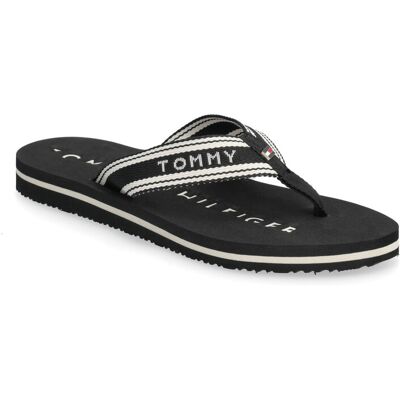 Tommy Hilfiger Th Webbing Summer Sandal 36 BLACK 36 Tommy Hilfiger Th Webbing Summer Sandal 36 BLACK 36