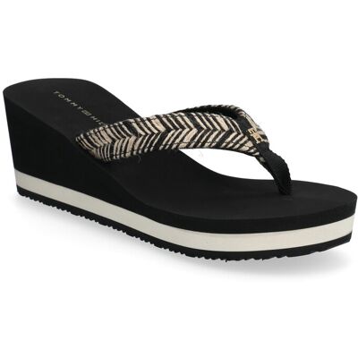 Tommy Hilfiger Th Rope Summer Sandal 38 BLACK 38 Tommy Hilfiger Th Rope Summer Sandal 38 BLACK 38