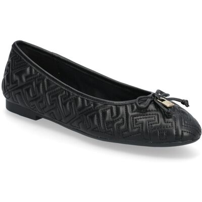Tommy Hilfiger Th Quilted Ballerina 37 BLACK 37 Tommy Hilfiger Th Quilted Ballerina 37 BLACK 37