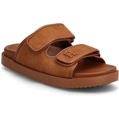 Tommy Hilfiger Double Strap Nubuck Sandal 40 WARM BRONZE 40 Tommy Hilfiger Double Strap Nubuck Sandal 40 WARM BRONZE 40