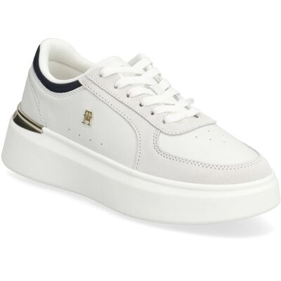 Tommy Hilfiger Th Satin Platform Sneaker 39 ECRU SPACE BLUE 39 Tommy Hilfiger Th Satin Platform Sneaker 39 ECRU SPACE BLUE 39