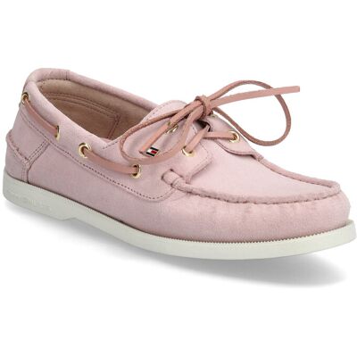 Tommy Hilfiger Hilfiger Suede Boat Shoe 39 FOGGY PINK 39 Tommy Hilfiger Hilfiger Suede Boat Shoe 39 FOGGY PINK 39