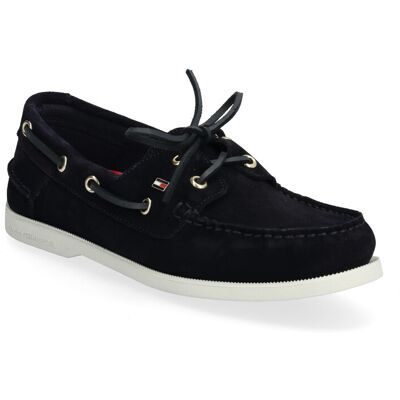 Tommy Hilfiger Hilfiger Suede Boat Shoe 36 SPACE BLUE 36 Tommy Hilfiger Hilfiger Suede Boat Shoe 36 SPACE BLUE 36