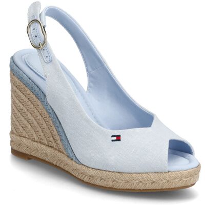 Tommy Hilfiger Flag High Wedge Espad Slingback 37 BREEZY BLUE 37 Tommy Hilfiger Flag High Wedge Espad Slingback 37 BREEZY BLUE 37