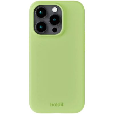 Holdit Matcha Grön Silikon Telefonfodral för iPhone 15 Pro - Mobilskal Holdit Matcha Grön Silikon Telefonfodral för iPhone 15 Pro - Mobilskal