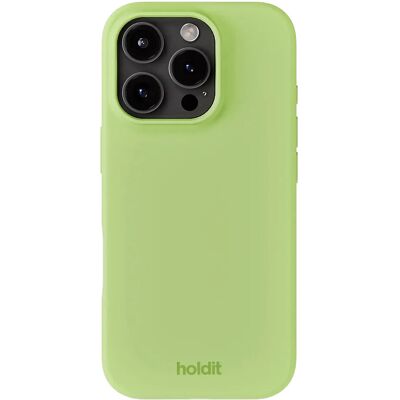 Holdit Matcha Grön Silikonskydd för iPhone 16 Pro - Mobilskal Holdit Matcha Grön Silikonskydd för iPhone 16 Pro - Mobilskal