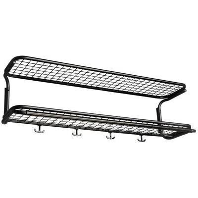 Essem Design Classic Hattehylde L100CM BLACK TEXTURED L100CM Essem Design Classic Hattehylde L100CM BLACK TEXTURED L100CM