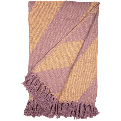 Au Maison Throw 130X170CM VIOLET/YELLOW 130X170CM Au Maison Throw 130X170CM VIOLET/YELLOW 130X170CM