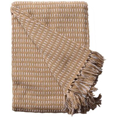 Mondial Tissus - Plaid recyclé - 130x180 - Throw Blanket Mondial Tissus - Plaid recyclé - 130x180 - Throw Blanket