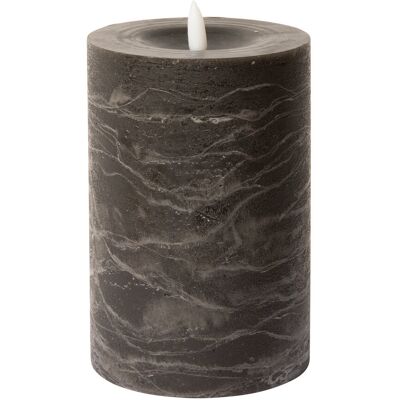 C'est Bon Rustic Finish Led Pillar Candle H15CM CHARCOAL H15CM C'est Bon Rustic Finish Led Pillar Candle H15CM CHARCOAL H15CM