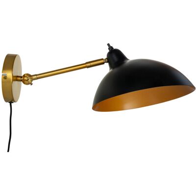 Dyberg Larsen Futura Vägglampa - Antik mässing / Svart - 26cm Dyberg Larsen Futura Vägglampa - Antik mässing / Svart - 26cm