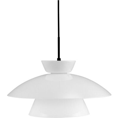 Dyberg Larsen Vit Glaspendel - Valby 20cm G9 5W Dyberg Larsen Vit Glaspendel - Valby 20cm G9 5W