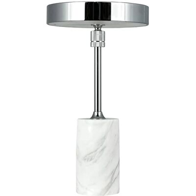 Dyberg Larsen Starlight Led Genopladelig Bordlampe Krom Med Hvid Marmor 25X14X14 CHROME/ WHITE MARBLE 25X14X14 Dyberg Larsen Starlight Led Genopladelig Bordlampe Krom Med Hvid Marmor 25X14X14 CHROME/ WHITE MARBLE 25X14X14