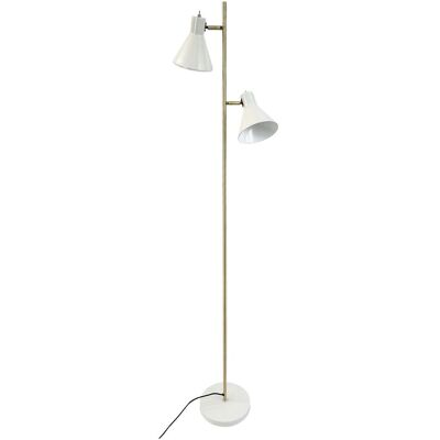 Sleep golvlampa Dyberg Larsen - Justerbara dubbla skärmar Modern design Sleep golvlampa Dyberg Larsen - Justerbara dubbla skärmar Modern design