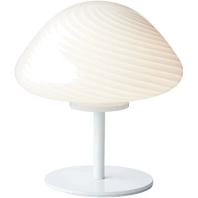 Halo Design Mini Mush Table Lamp, Glass Head, Metal Base ONE SIZE WHITE ONE SIZE Halo Design Mini Mush Table Lamp, Glass Head, Metal Base ONE SIZE WHITE ONE SIZE