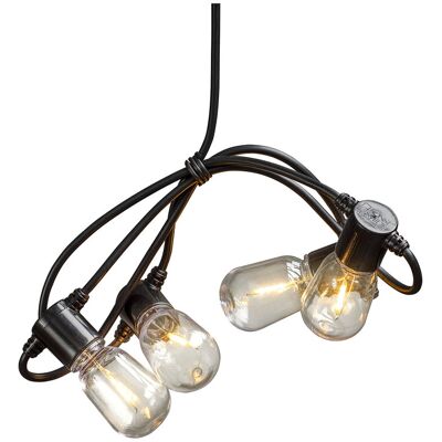 Konstsmide Lyskæde E14 Med 20 Ovale Led-Pærer ONE SIZE BLACK ONE SIZE Konstsmide Lyskæde E14 Med 20 Ovale Led-Pærer ONE SIZE BLACK ONE SIZE