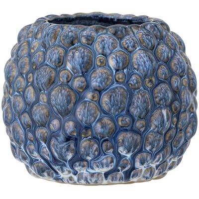 Bloomingville Susannah Flowerpot Ø 12 cm BLUE Ø 12 cm Bloomingville Susannah Flowerpot Ø 12 cm BLUE Ø 12 cm