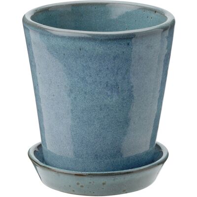 Knabstrup Keramik Dyrkningspotte Ø10.5X11.5CM DUSTY BLUE Ø10.5X11.5CM Knabstrup Keramik Dyrkningspotte Ø10.5X11.5CM DUSTY BLUE Ø10.5X11.5CM