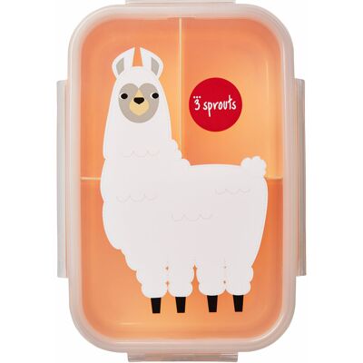 3 Sprouts Lunch Box 22X14X6.5CM PEACH - LLAMA 22X14X6.5CM 3 Sprouts Lunch Box 22X14X6.5CM PEACH - LLAMA 22X14X6.5CM