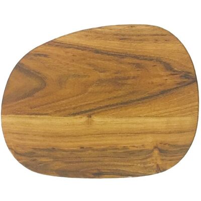 AIDA RAW Skärbräda i teak - Organisk form - 14x19cm - Set om 2 AIDA RAW Skärbräda i teak - Organisk form - 14x19cm - Set om 2