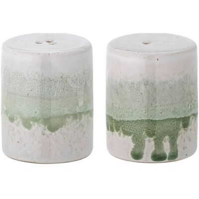 Bloomingville Paula Salt & Pepper Shaker Set 0.5 CL GREEN 0.5 CL Bloomingville Paula Salt & Pepper Shaker Set 0.5 CL GREEN 0.5 CL