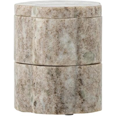 Bloomingville Nezli Jar W/Lid 250 ML BEIGE 250 ML Bloomingville Nezli Jar W/Lid 250 ML BEIGE 250 ML