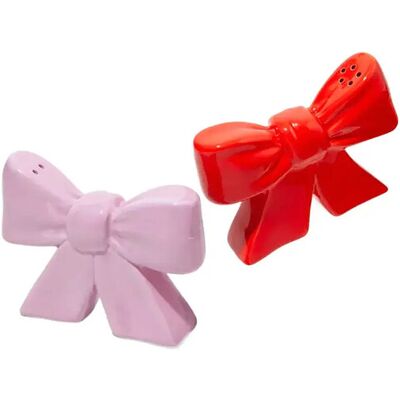 DOIY Salt Og Peber Sæt - Bow ONE SIZE RED AND PINK ONE SIZE DOIY Salt Og Peber Sæt - Bow ONE SIZE RED AND PINK ONE SIZE