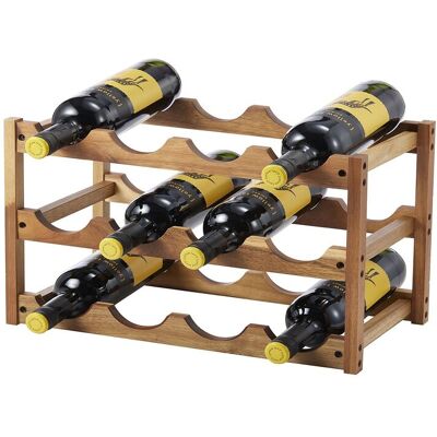 Dorre Wine Rack 12 Bottles Varo H28CM NATUR H28CM Dorre Wine Rack 12 Bottles Varo H28CM NATUR H28CM