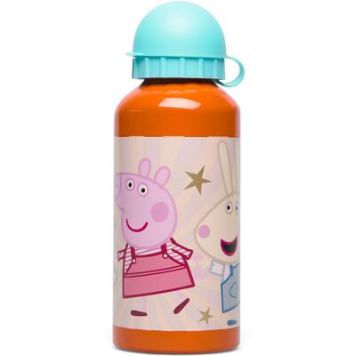 Euromic Peppa Pig, Aluminium Vandflaske 400 ml ORANGE 400 ml Euromic Peppa Pig, Aluminium Vandflaske 400 ml ORANGE 400 ml