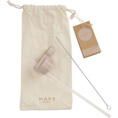Haps Nordic Straw Lid 700 Ml. 700 ml OYSTER GREY 700 ml Haps Nordic Straw Lid 700 Ml. 700 ml OYSTER GREY 700 ml