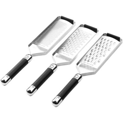 Laguiole Style de Vie Grater 3 Pcs 1012 Set Laguiole 36.3X26X3.6CM BLACK - SILVER 36.3X26X3.6CM Laguiole Style de Vie Grater 3 Pcs 1012 Set Laguiole 36.3X26X3.6CM BLACK - SILVER 36.3X26X3.6CM