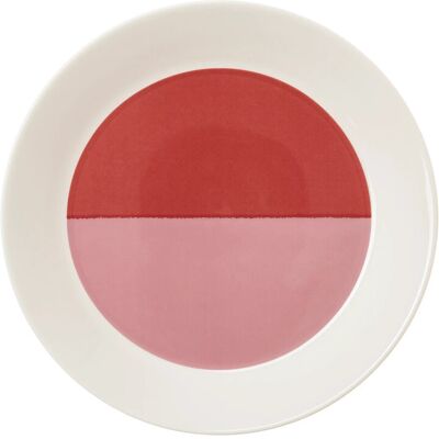 Arabia Vuokko Plate 21Cm 2-Väri Pink-Red Ø 21 CM PINK Ø 21 CM Arabia Vuokko Plate 21Cm 2-Väri Pink-Red Ø 21 CM PINK Ø 21 CM