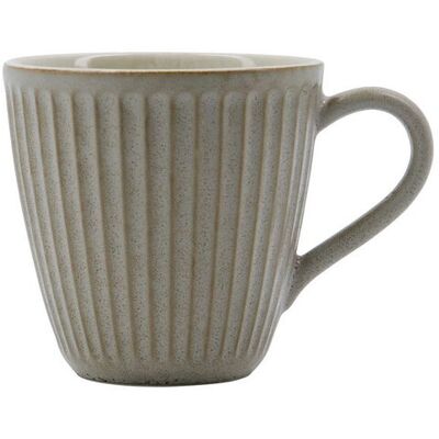 House Doctor Pleat Mugg - 9cm grå/brun - Mugg House Doctor Pleat Mugg - 9cm grå/brun - Mugg