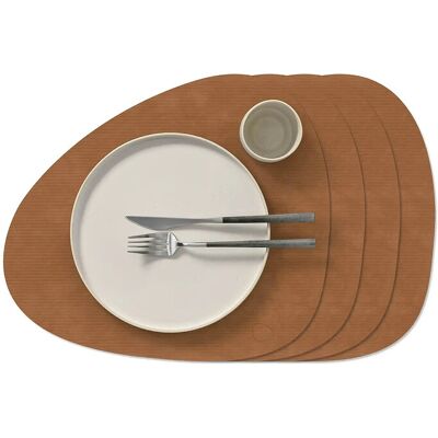 LIND DNA 4-Set Table Mat Curve L Corduroy 37X44CM NATURE 37X44CM LIND DNA 4-Set Table Mat Curve L Corduroy 37X44CM NATURE 37X44CM