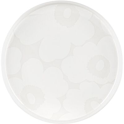 Marimekko Unikko Vit Keramisk Desserttallrik Marimekko Unikko Vit Keramisk Desserttallrik