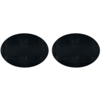 Noble House Bo Place Mat Crocodile 2-Pack 30X45CM x 14 BLACK 30X45CM x 14 Noble House Bo Place Mat Crocodile 2-Pack 30X45CM x 14 BLACK 30X45CM x 14