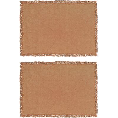 Noble House Place Mat Anders 2-P 30X45CM PEACH 30X45CM Noble House Place Mat Anders 2-P 30X45CM PEACH 30X45CM