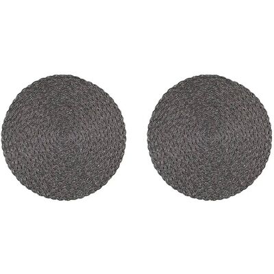Noble House Place Mat Tellus Metallic 2-P 38X38CM x 38 GREY 38X38CM x 38 Noble House Place Mat Tellus Metallic 2-P 38X38CM x 38 GREY 38X38CM x 38