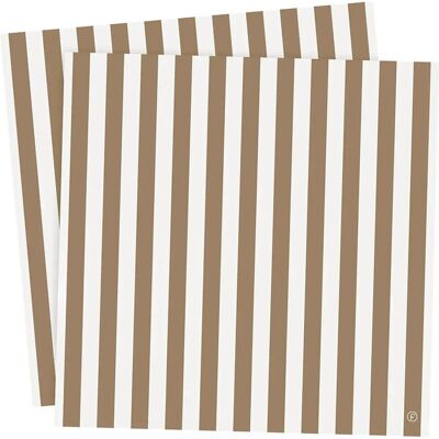 ERNST Paper Napkin 33X33CM CARAMEL/WHITE 33X33CM ERNST Paper Napkin 33X33CM CARAMEL/WHITE 33X33CM