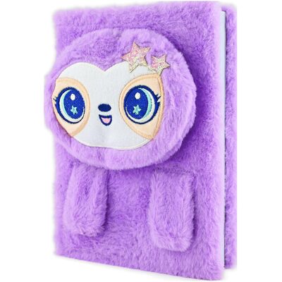 Robetoy Notebook Fluffy Sloth A5 ONE SIZE PURPLE ONE SIZE Robetoy Notebook Fluffy Sloth A5 ONE SIZE PURPLE ONE SIZE